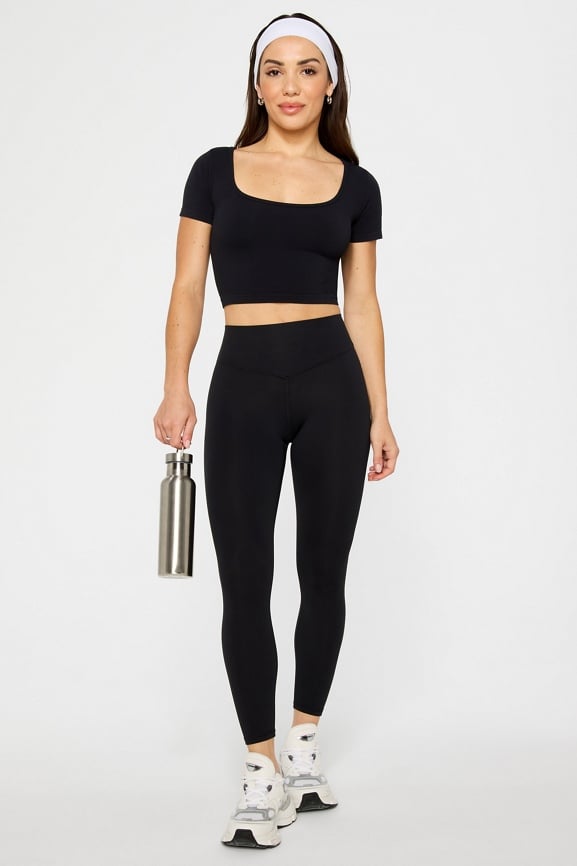Sleek Seamless Top + PureLuxe TLC Leggings 2-Piece Outfit