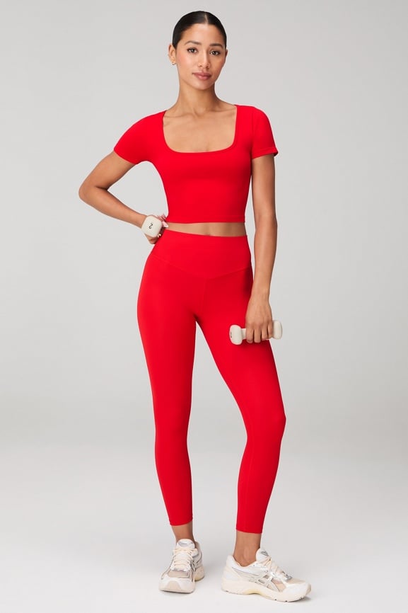 Sleek Seamless Top + PureLuxe TLC Leggings 2-Piece Outfit