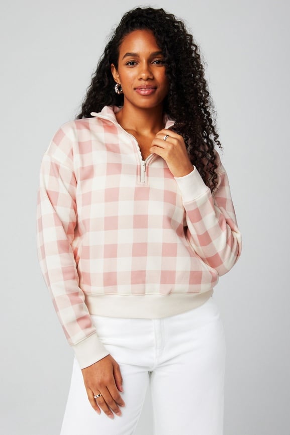 Cozy Fleece Half Zip Sweatshirt