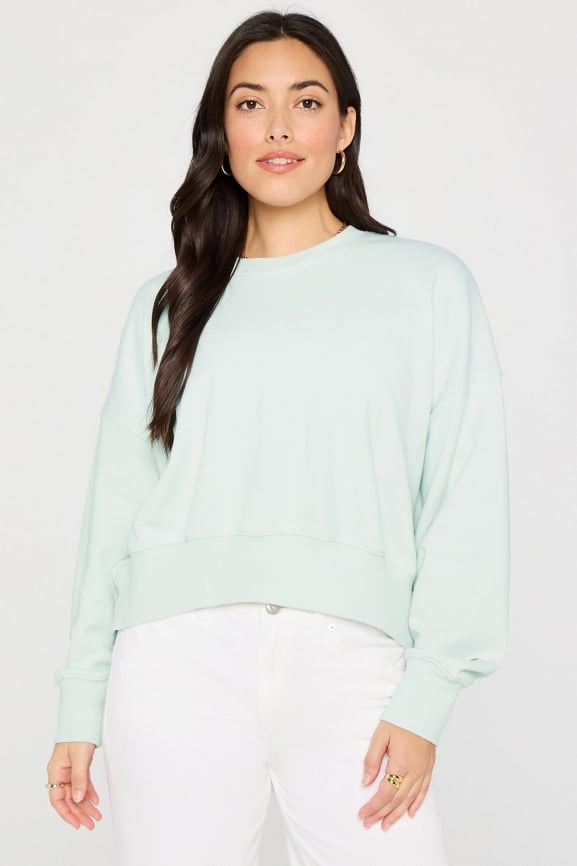 Year Round Terry Crew Neck Sweatshirt
