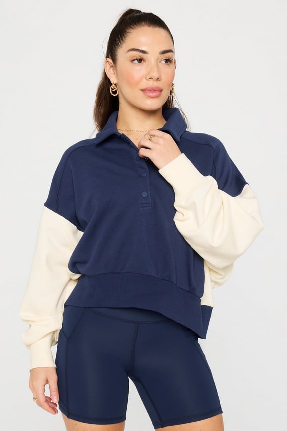 Year Round Terry Snap Front Sweatshirt