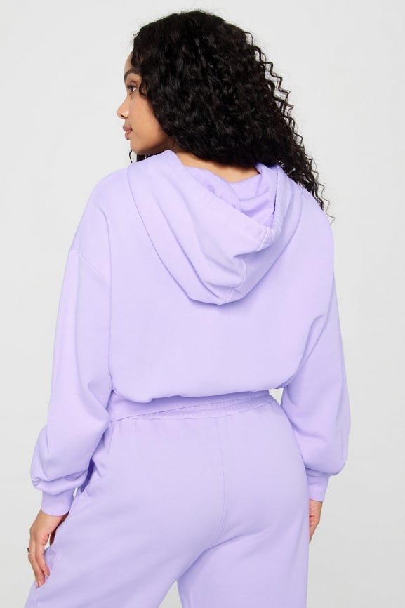 Sudadera ancha con capucha y cremallera Weekend