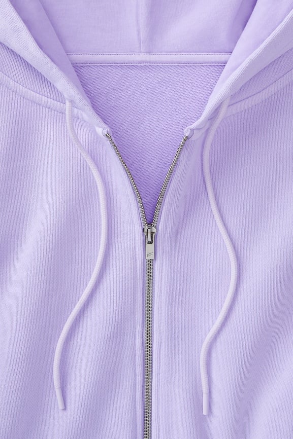 Sudadera ancha con capucha y cremallera Weekend