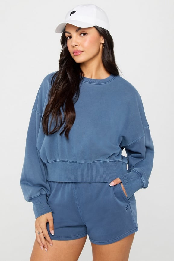 Year Round Terry Crew Neck Sweatshirt