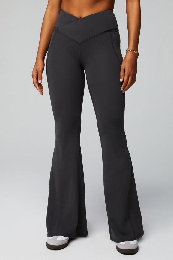 Pureluxe High-Waisted Crossover Flare