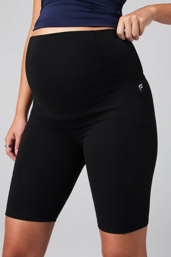 PureLuxe High-Waisted Maternity 9'' Shorts