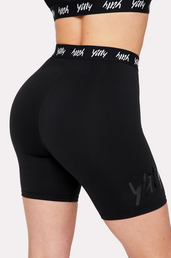 Short de cintura alta con logotipo Major Label Shaping