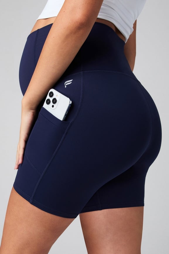 PureLuxe High-Waisted Maternity 6'' Short