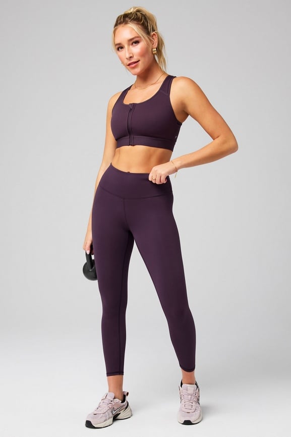 Front Zip High Impact Sports Bra