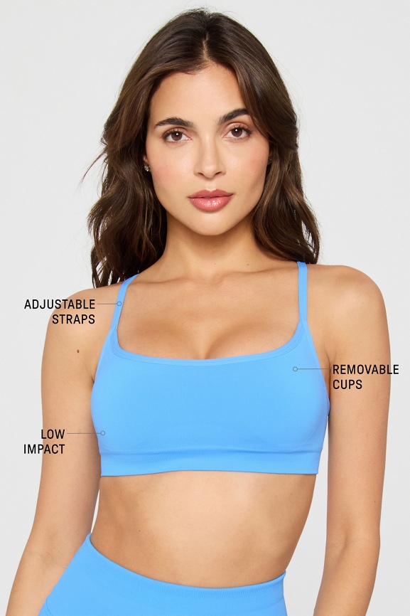 Sleek Seamless Strappy Low Impact Bra