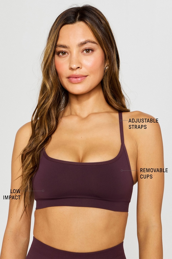 Sleek Seamless Strappy Low Impact Bra