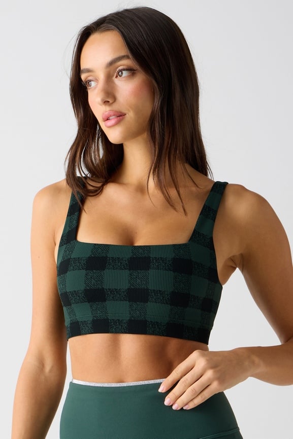 Sleek Seamless Square Neck Low Impact Bra