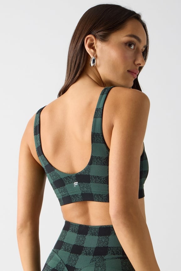 Sleek Seamless Square Neck Low Impact Bra