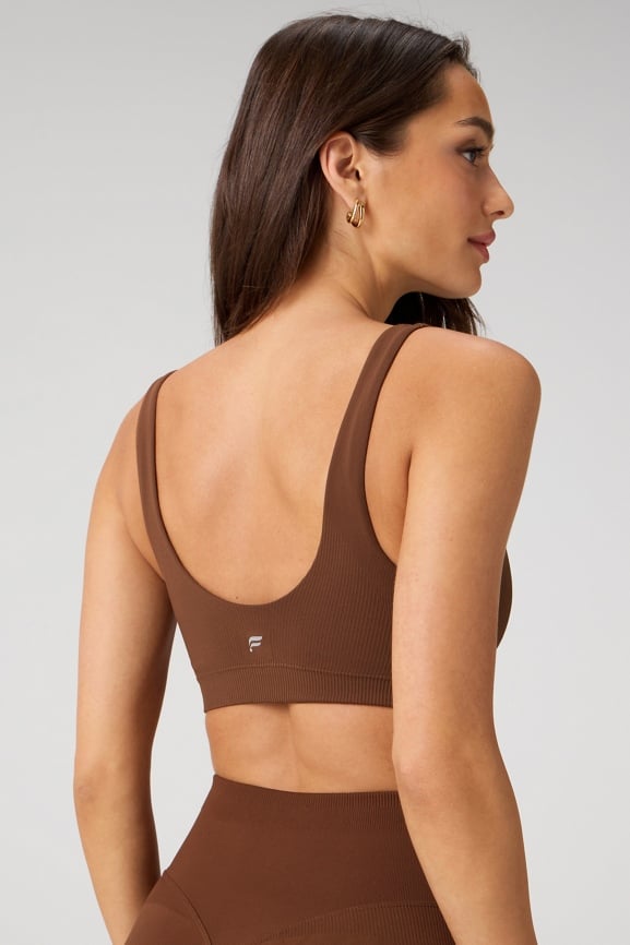 Sleek Seamless Square Neck Low Impact Bra