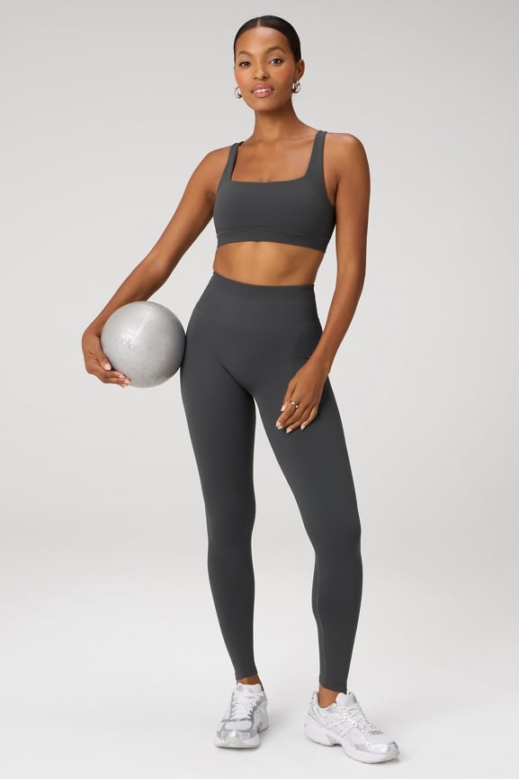 Sleek Seamless Square Neck Low Impact Bra