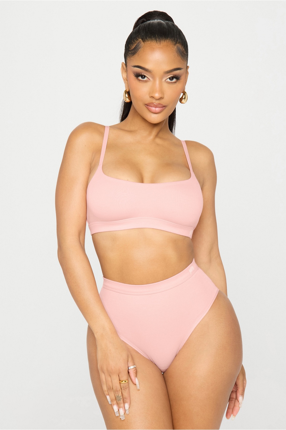 Snug Cotton Scoop Bralette