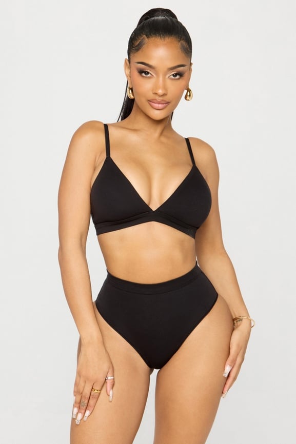 Snug Cotton Triangle Bralette - Fabletics Canada
