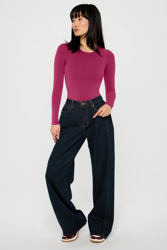 Nearly Naked Shapewear Long Sleeve Bodysuit - Fabletics Canada