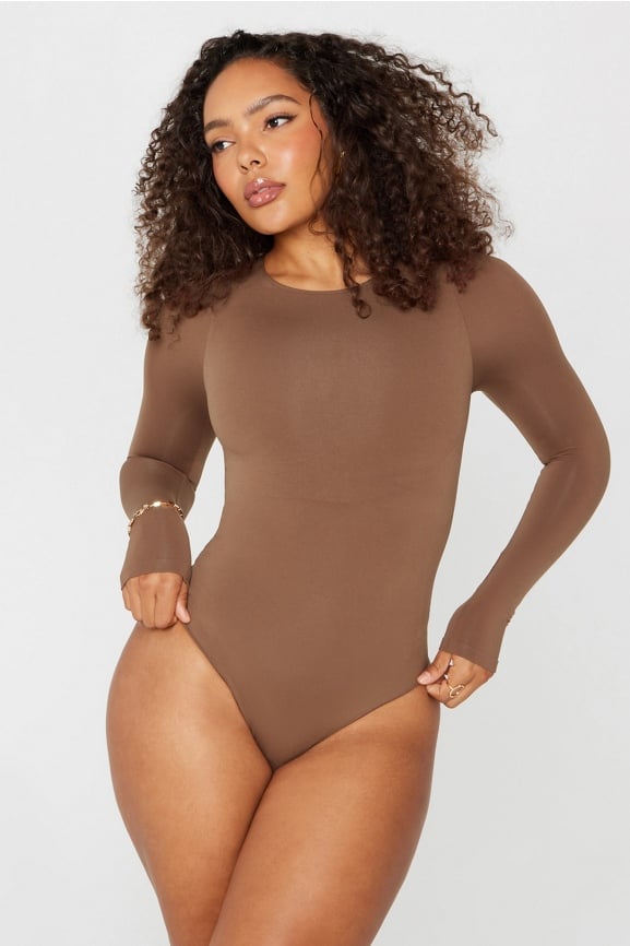 Nearly Naked Shapewear Long Sleeve Bodysuit - Fabletics