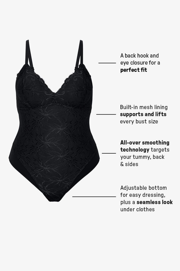 S ruched sculpt body lace ブラック THEREDTHREAD / ザレッドスレッド】S ruched sculpt body lace