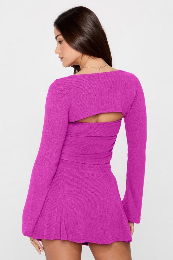 Breezy Knit Bell Sleeve Shrug