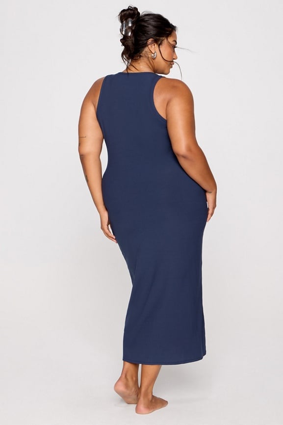 Soft Rib Sleeveless Maxi Dress