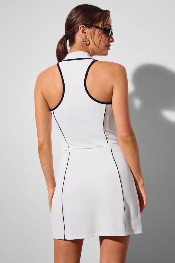 Sleeveless Polo Mini Dress