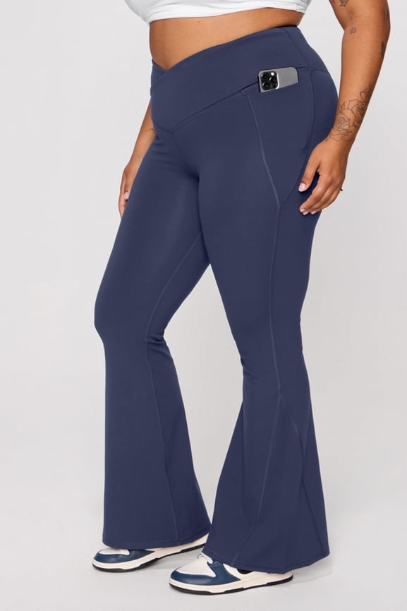 Pureluxe Everyday Crossover Flare  + Pureluxe Longline Low Impact Bra 2-Piece Outfit