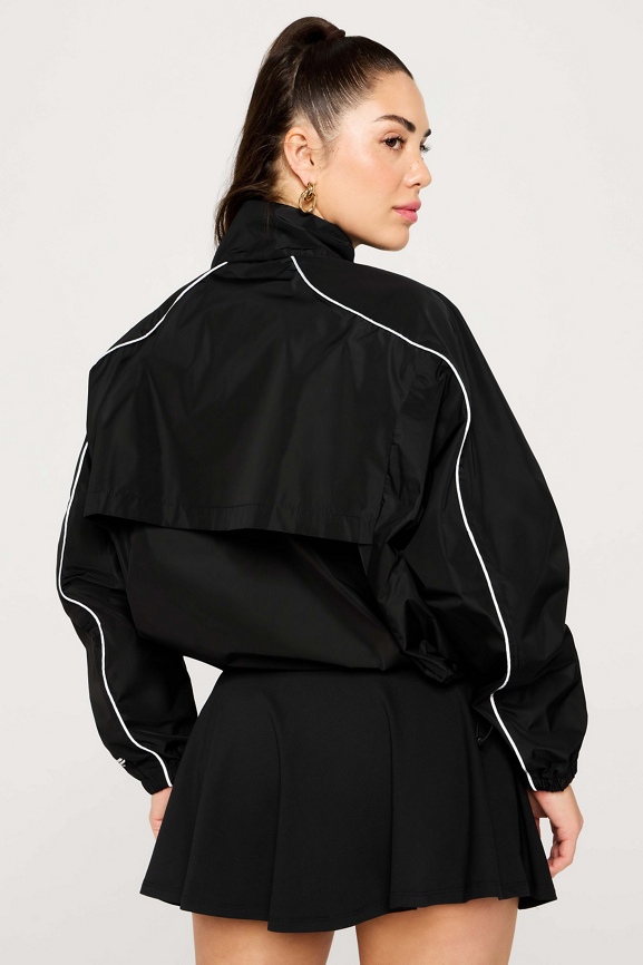 Daily Rib Cropped Square Neck Tank + Tempo Lightweight Windbreaker 2-Piece Outfit