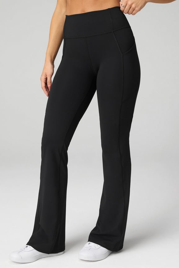 No-Bounce High Impact Sports Bra + Oasis High-Waisted Pocketed Kick Flare 2-Piece Outfit