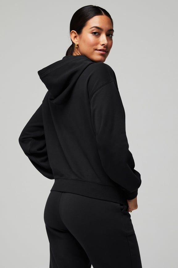 Year Round Terry Hoodie + Cloud Jersey Foldover Flare 2-Piece Outfit