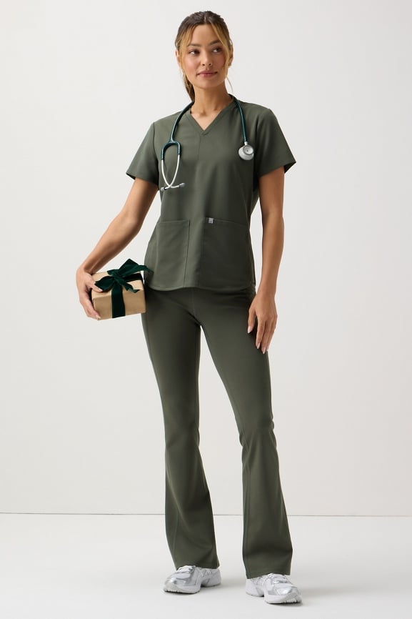 Method 2-Pocket Top + Kick Flare Scrub Pant