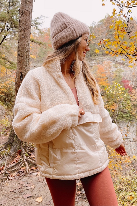 Nelly Mixed Media Half Zip - Fabletics