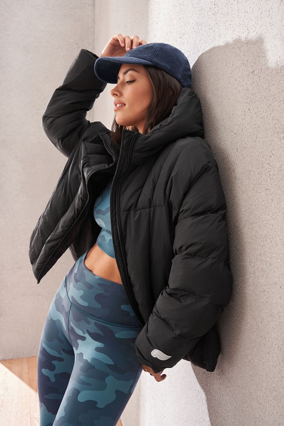 Doudoune courte matelassée fuselée à capuche Fabletics