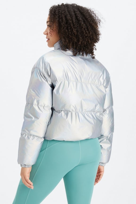 Wander Holographic Cropped Puffer - Fabletics