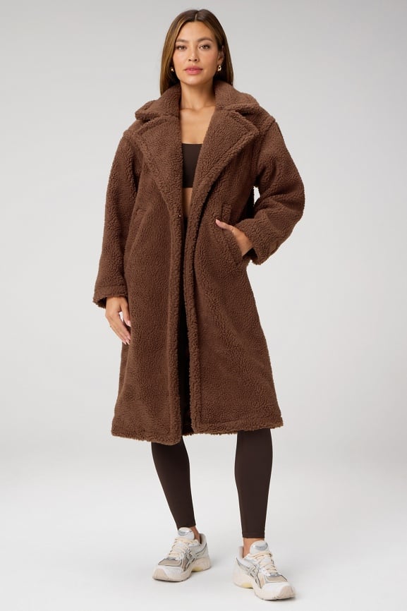 Teddy Long Coat - Fabletics