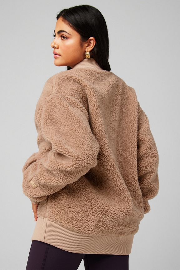 Teddy Oversized Bomber Jacket