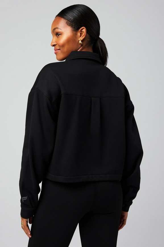 Cozy Fleece Cropped Shirt Jacket - Fabletics