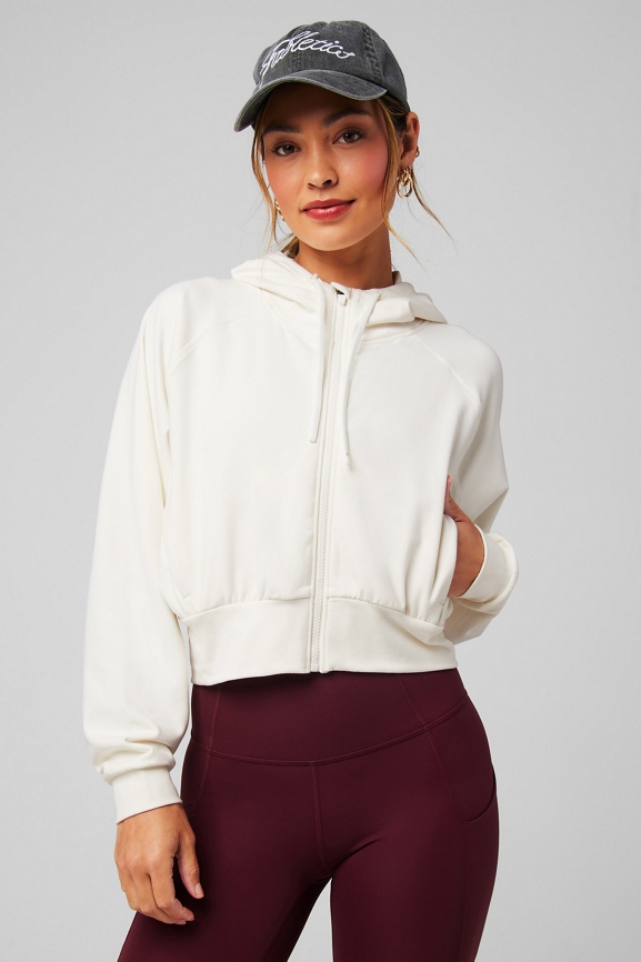 Cold Weather Full-Zip Cropped Hoodie - Fabletics