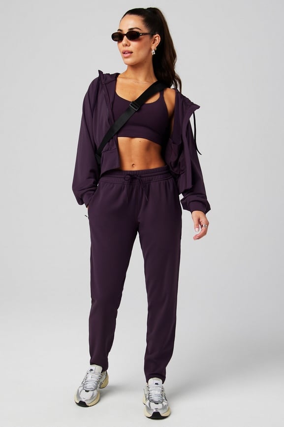 Cold Weather Full-Zip Cropped Hoodie