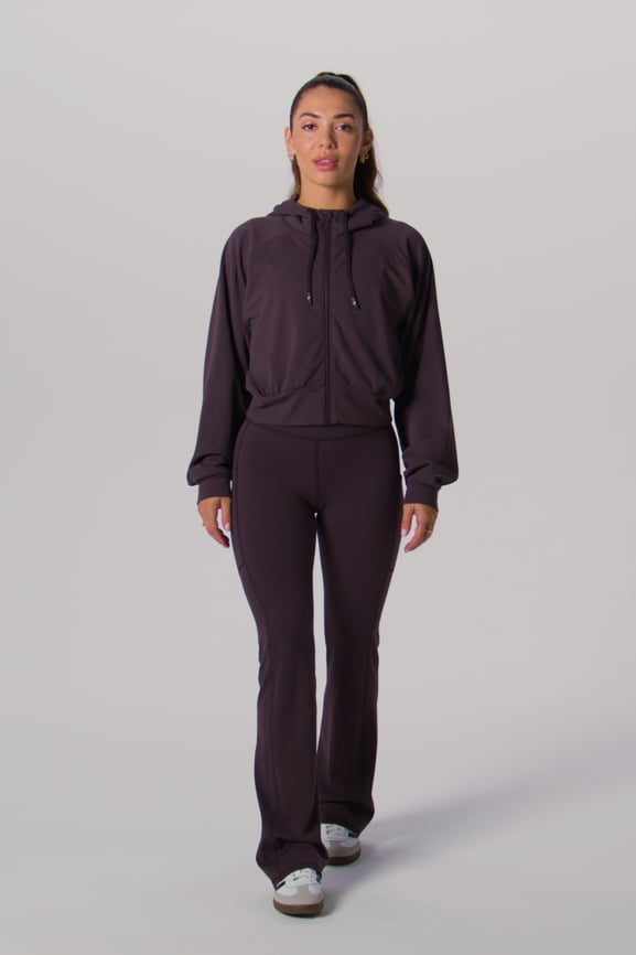 Cold Weather Full-Zip Cropped Hoodie - Fabletics