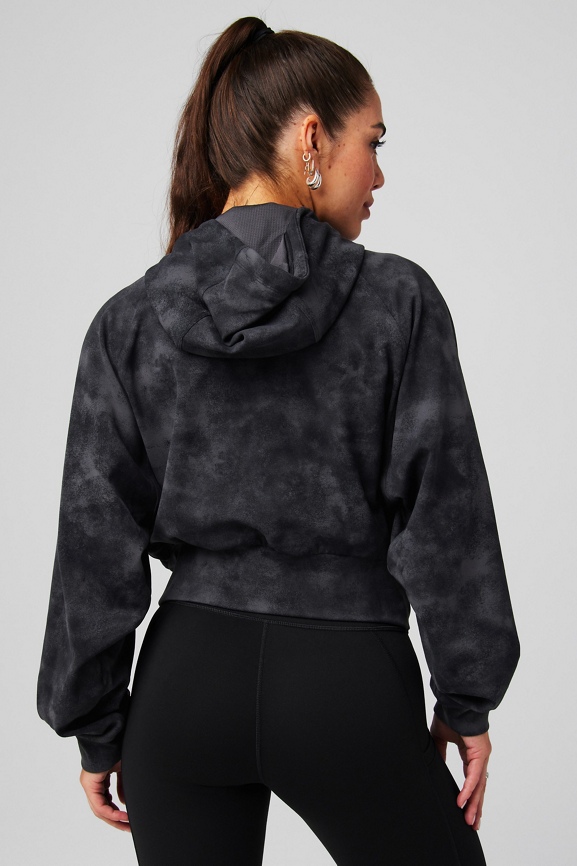 Cold Weather Full-Zip Cropped Hoodie