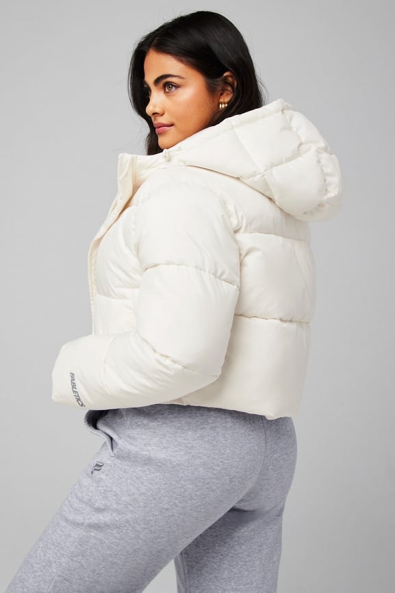 Essential Cropped Hooded Puffer