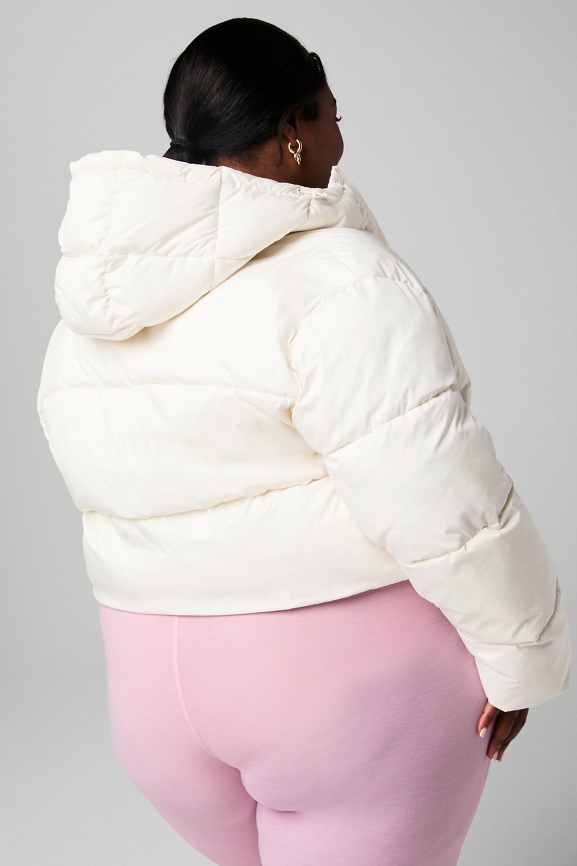 Essential Cropped Hooded Puffer