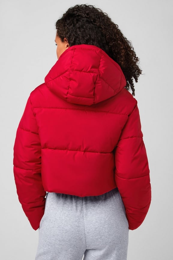 Essential Cropped Hooded Puffer