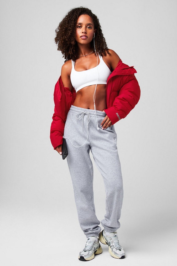 Essential Cropped Hooded Puffer