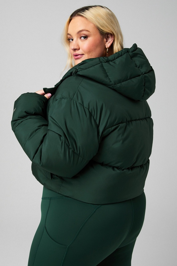 Essential Cropped Hooded Puffer