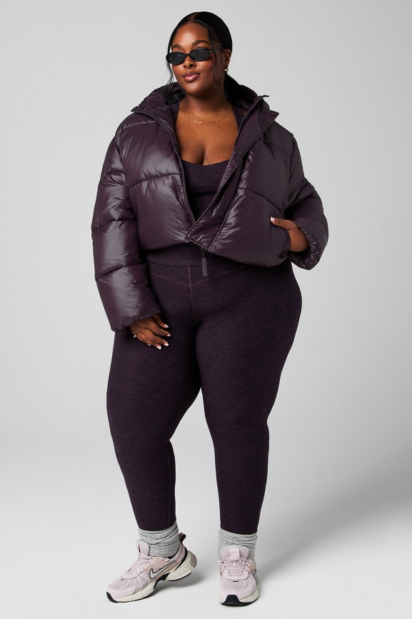Essential Cropped Hooded Puffer