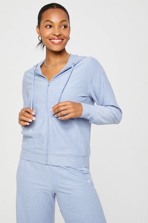 Cloud Jersey Full Zip Hoodie - Fabletics Canada