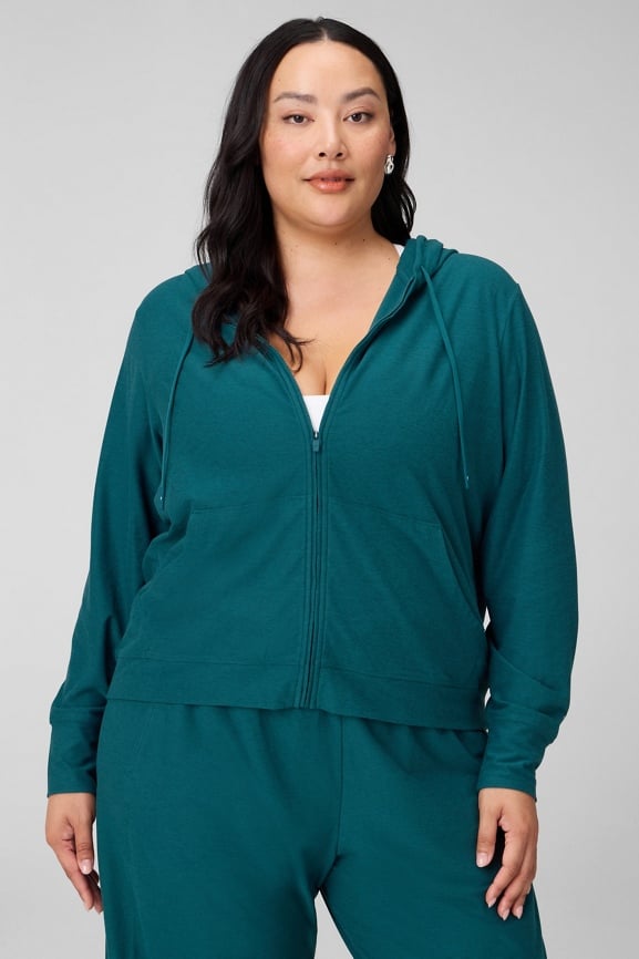 Cloud Jersey Full Zip Hoodie